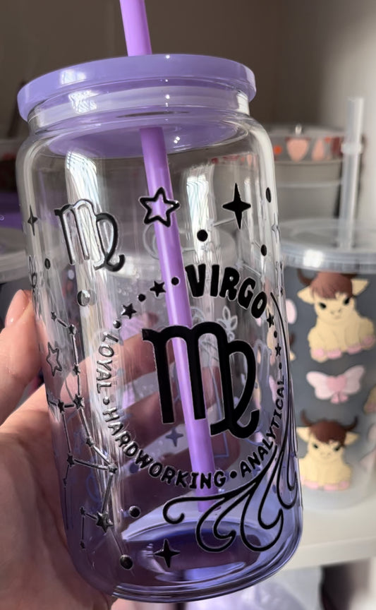 Star Sign Can Glass